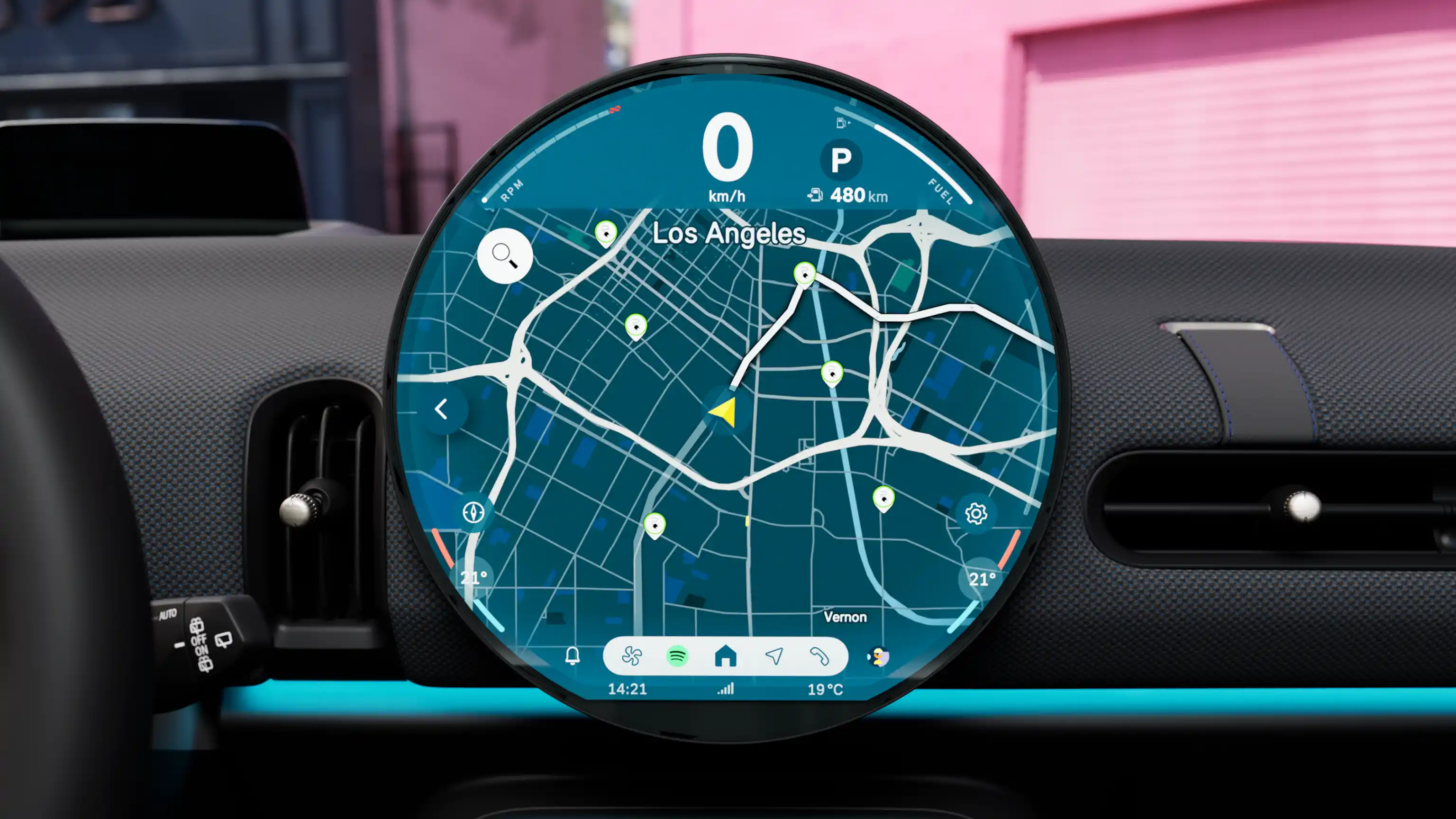 MINI Cooper 3-Door - minimalistic OLED Display 