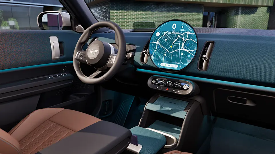 MINI Countryman - interior - dashboard with oled center instrument display