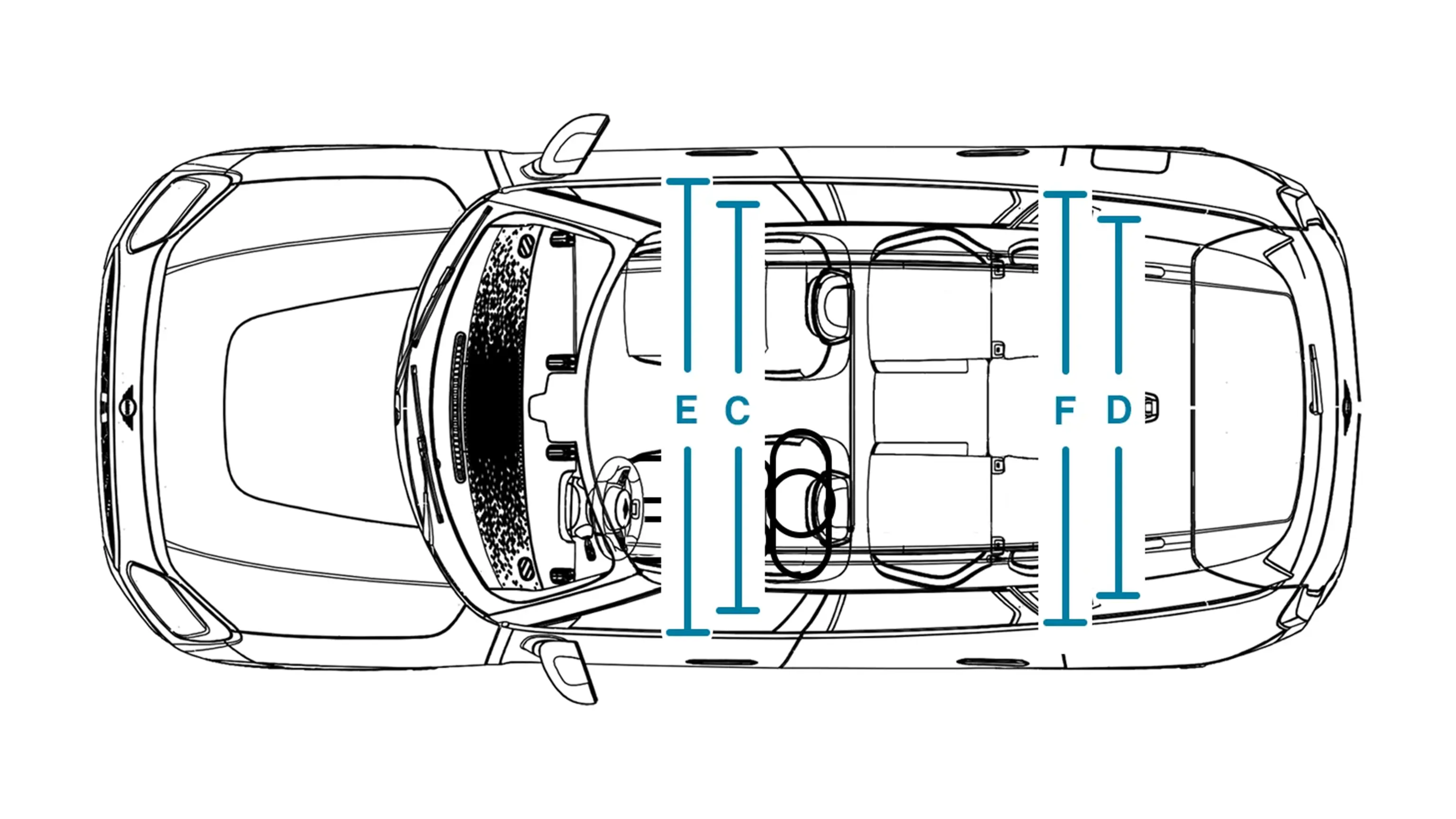 MINI Countryman - Dimensions Interior Top